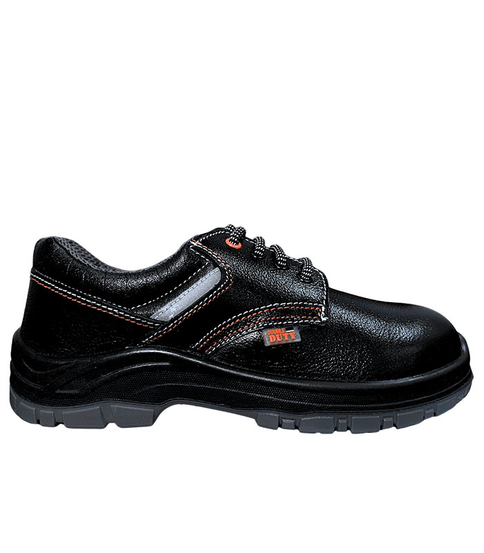 allen cooper double duty dd 7172, safety shoe, steel toe cap, antistatic, heat resistant. Side Angle